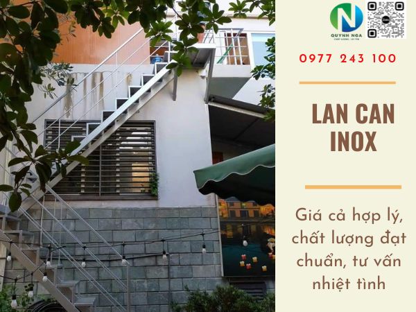 thi công lắp đặt lan can inox